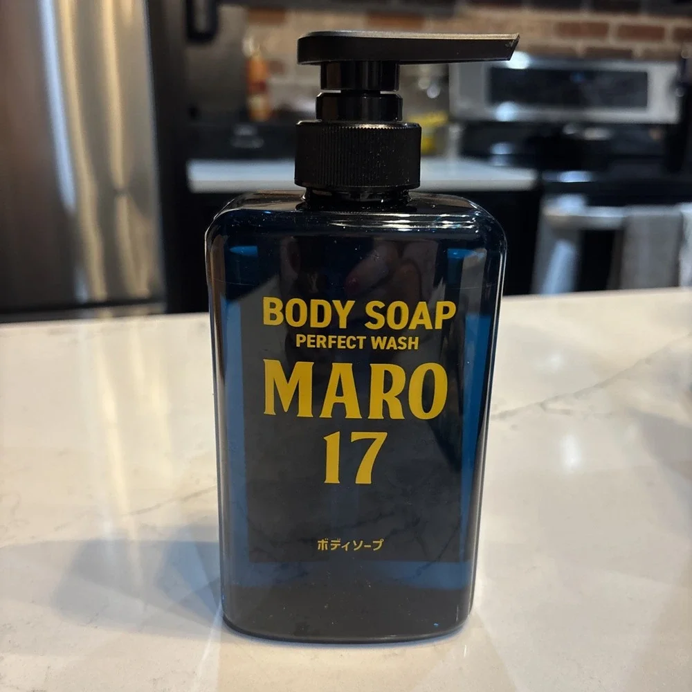 MARO17 Collagen Men's Body Wash – Sulfate-Free Hydrating Shower Gel with Hyaluro